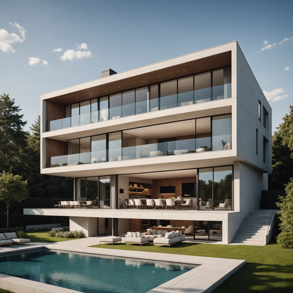 Modern luxury villa architecture
